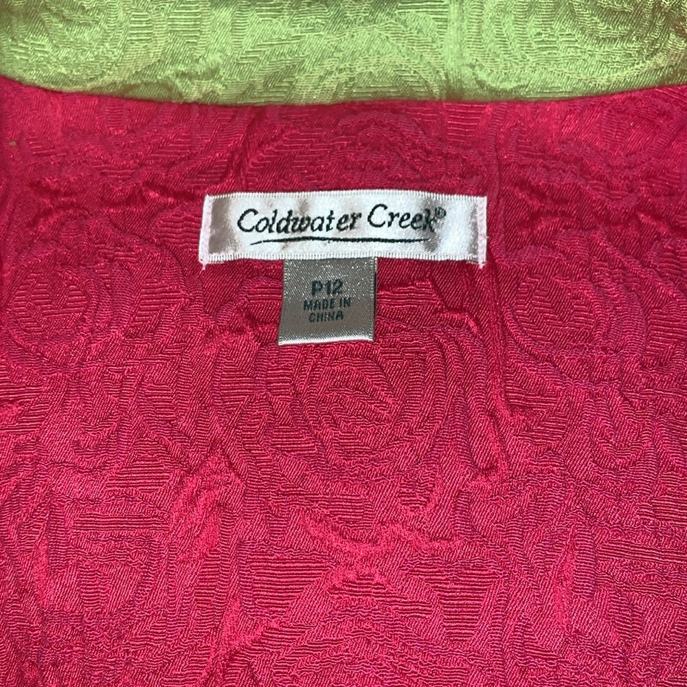 CWC Structured Jacket with Contrast Cuffs, Pockets, Button front, Unlined, Cute! - Picture 9 of 10